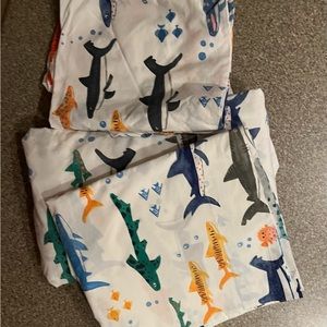 Pottery Barn Shark Full Size sheet set